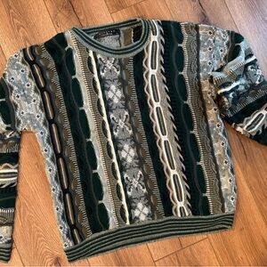 Protege Green Patterned Sweater